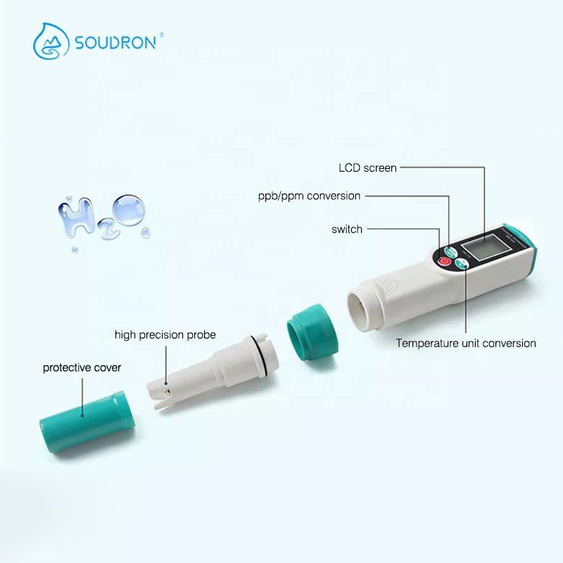 Green with White pH Meter Digital Tester Waterproof Pen Type pH Meter Hydrogen Water Tester