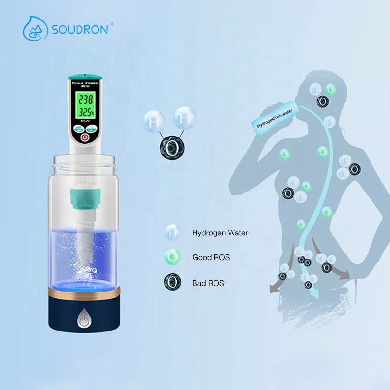 Green with White pH Meter Digital Tester Waterproof Pen Type pH Meter Hydrogen Water Tester