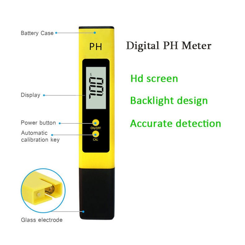 Factory Price Portable Pen-Type Big Screen 0 to 14 PH PH Meter Digital