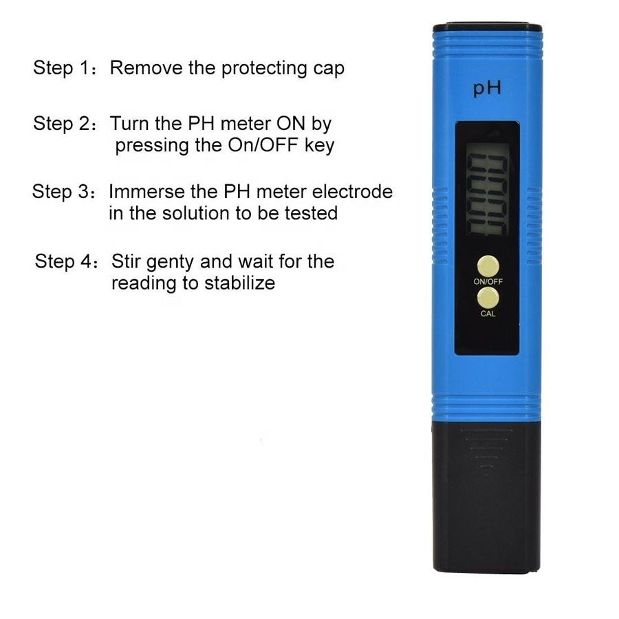 Factory Price Portable Pen-Type Big Screen 0 to 14 PH PH Meter Digital