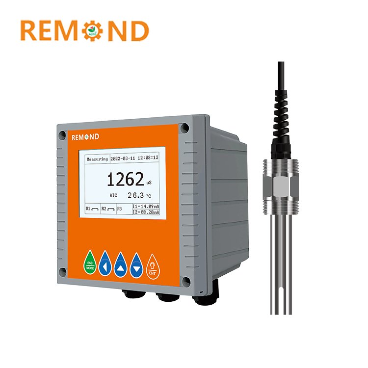 Water Conductivity Controller RS485 Salinity EC Sensor TDS Probe Online Conductivity Meter
