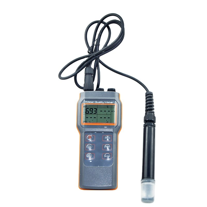 Portable Dissolve Oxygen Meter Digital Temperature Gauge DO Sensor Dissolved Oxygen Meter Conductivity Salinity PH Meter