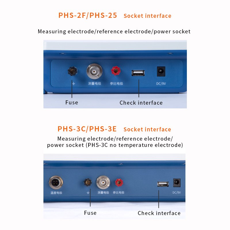 Laboratory digital desktop PHS 25 Ph orp ion laboratory Ph meter water tester