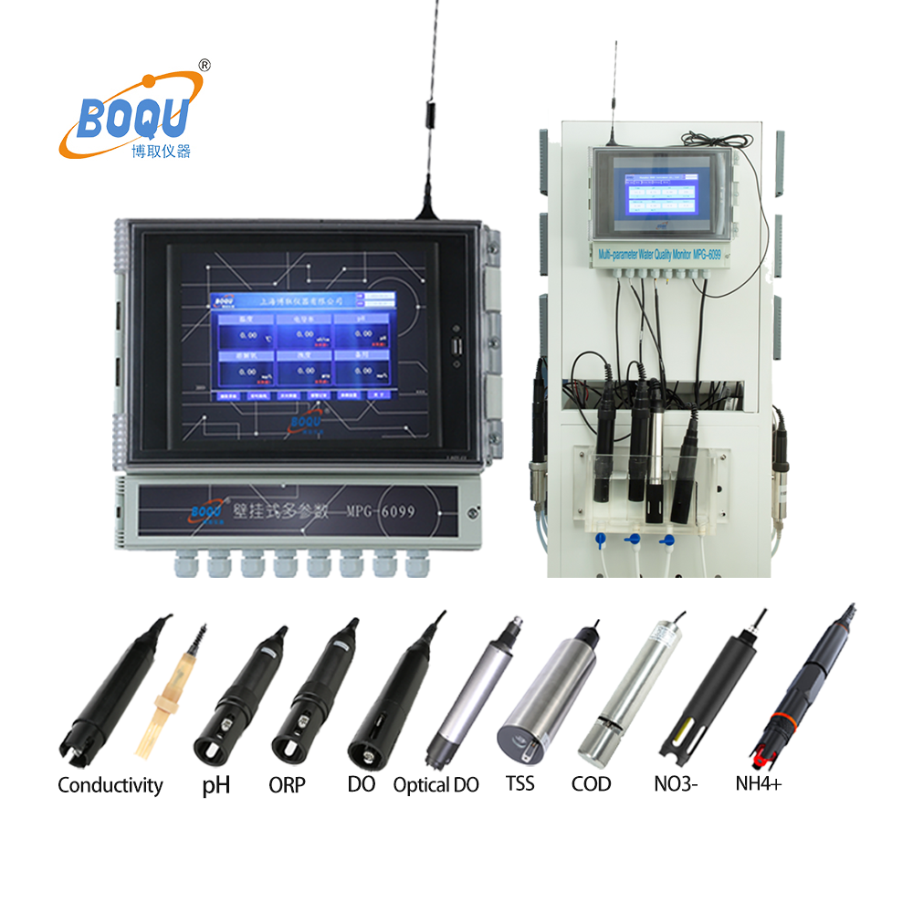 IOT MPG-6099 TSS DO EC Chlorine Ammonium Ion pH Real Time Multiparameter Water Quality Monitor Analyzer Meter System Price