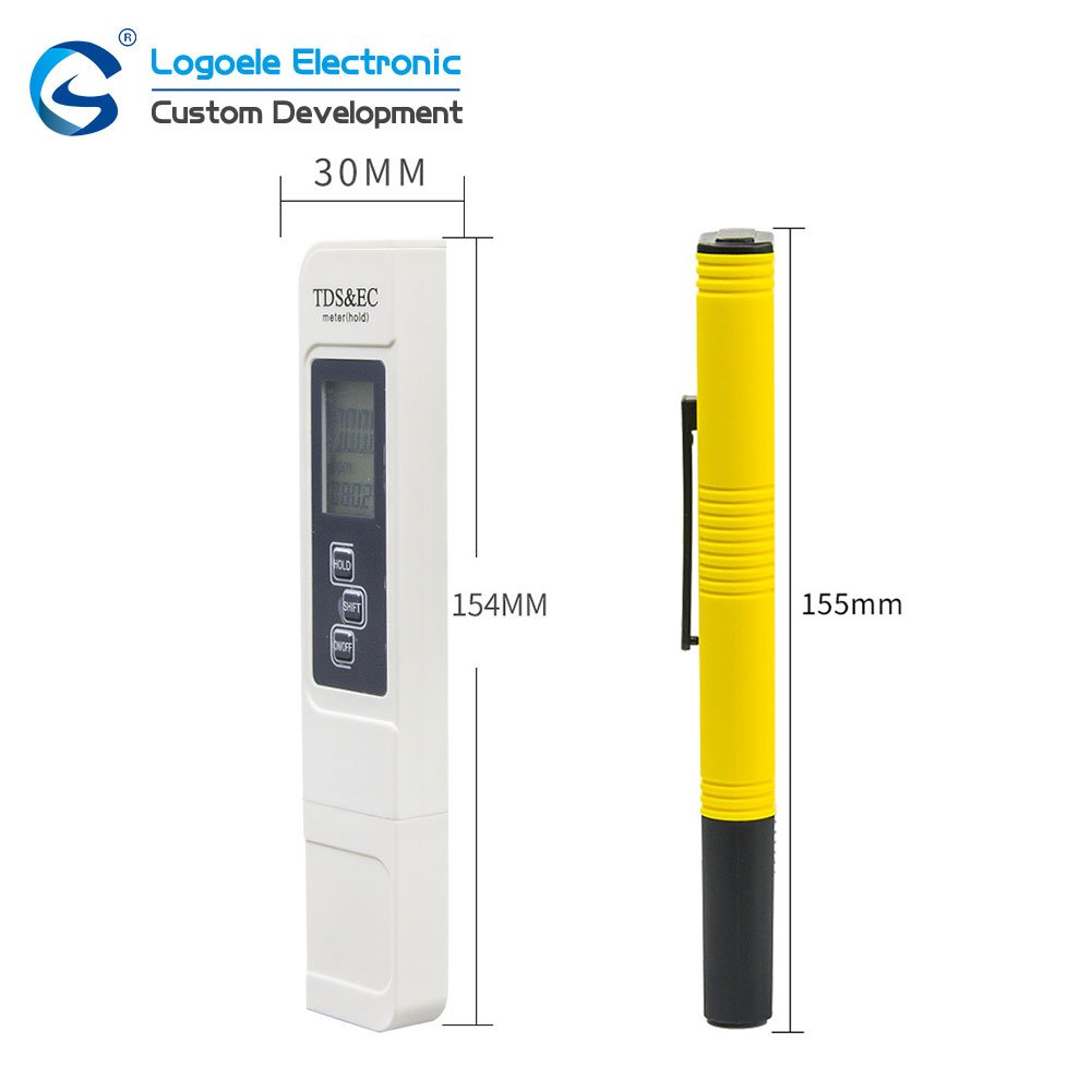 LCD Digital PH Water quality Pen Pocket Portable TDS Temp Tester PH Meter with ATC For Water