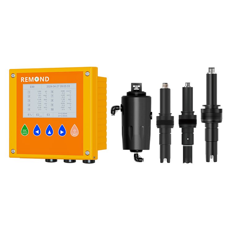 Online Self-Cleaning COD Sensor RS485 Chlorophyll Blue-Green Algae Color Oil in Water Turbidity Sensor Probe