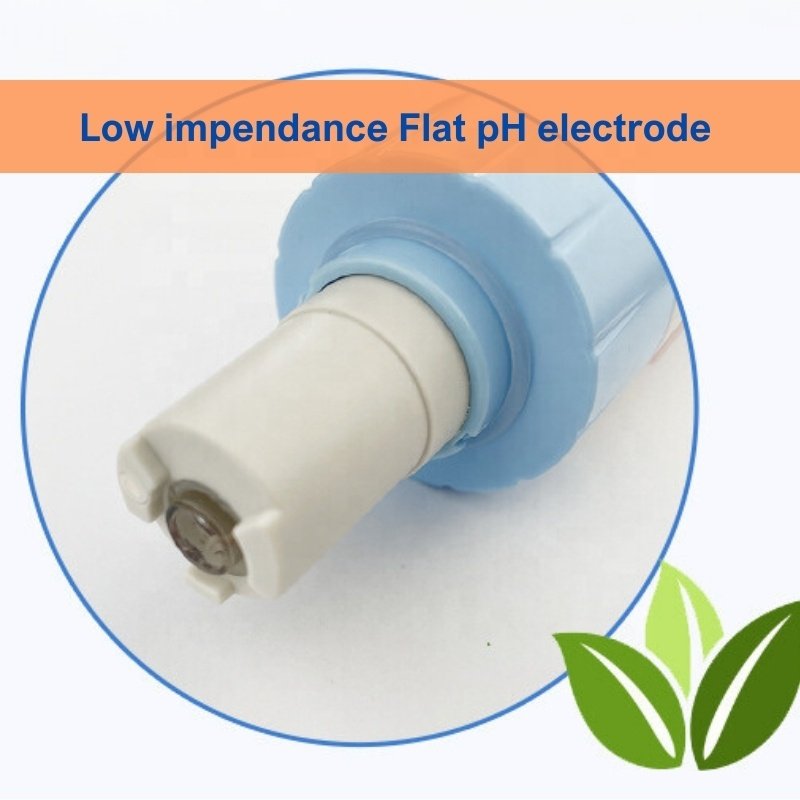 Economical Flat Pocket pH Meter With Replaceable pH Electrode For Direct Surface Testing Leather Fabric Skin General Water pH