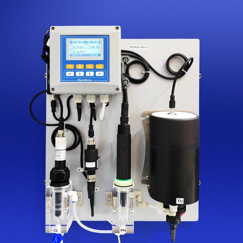 PH EC TU DO Chlorine Online Multiparameter Water Quality Meter for Water Treatment