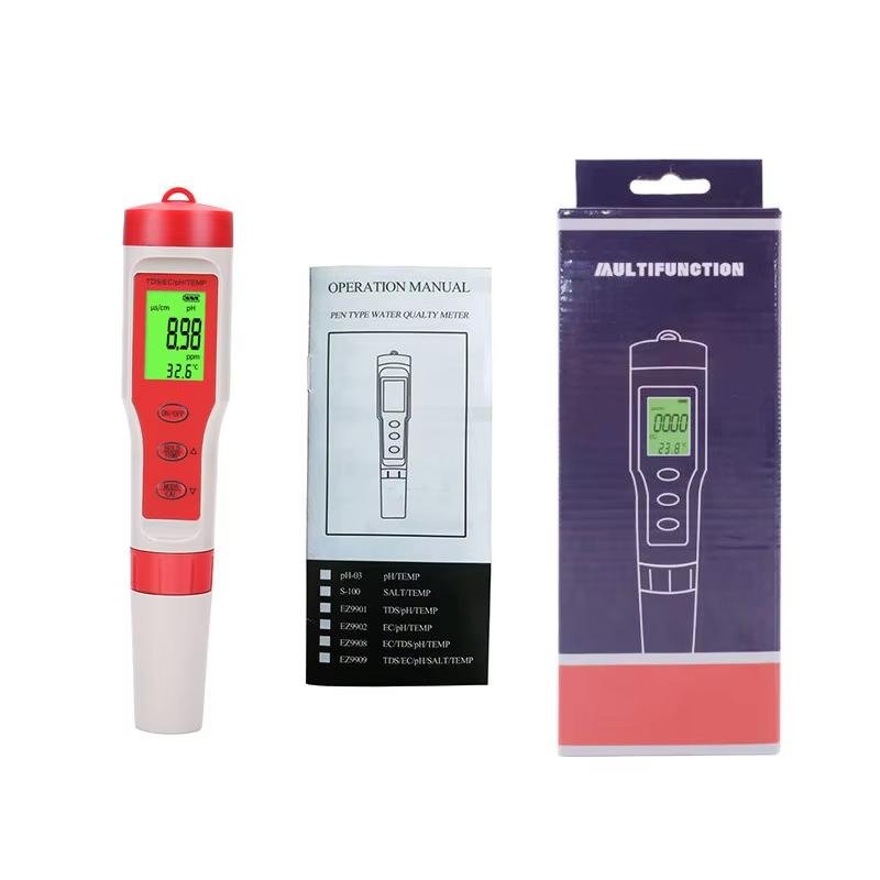 4 in 1 TDS/PH/EC/TEMP Water Quality Tester Pen Hight Quality Water quality Detector for Aquaculture