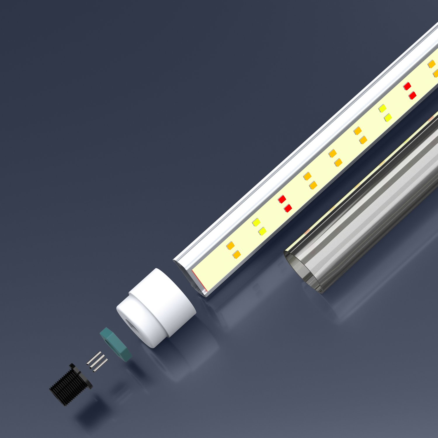 Phlizon Led Grow Light 2ft 3ft 4ft t8 High Output Hydroponics t10 Led Tube Grow Light For Greenhouse