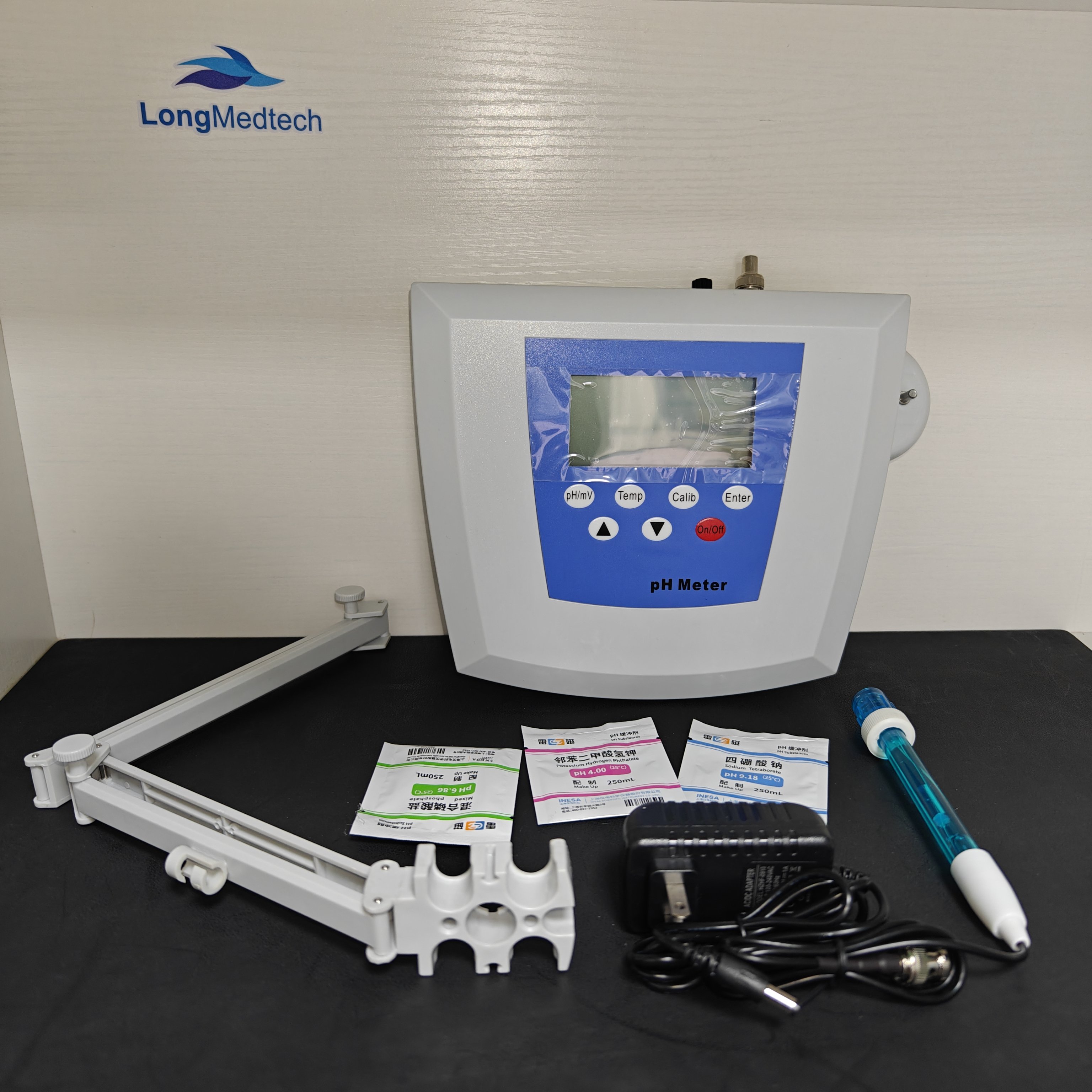PH Meter Lab Desktop Digital mV Meter 0.00-14.00PH