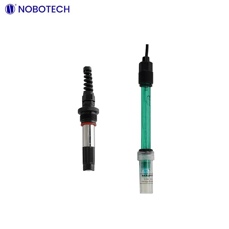 NOBO industrial online residual chlorine analyzer CL-8000 free chlorine meter with chlorine sensor and pH probe in waste water