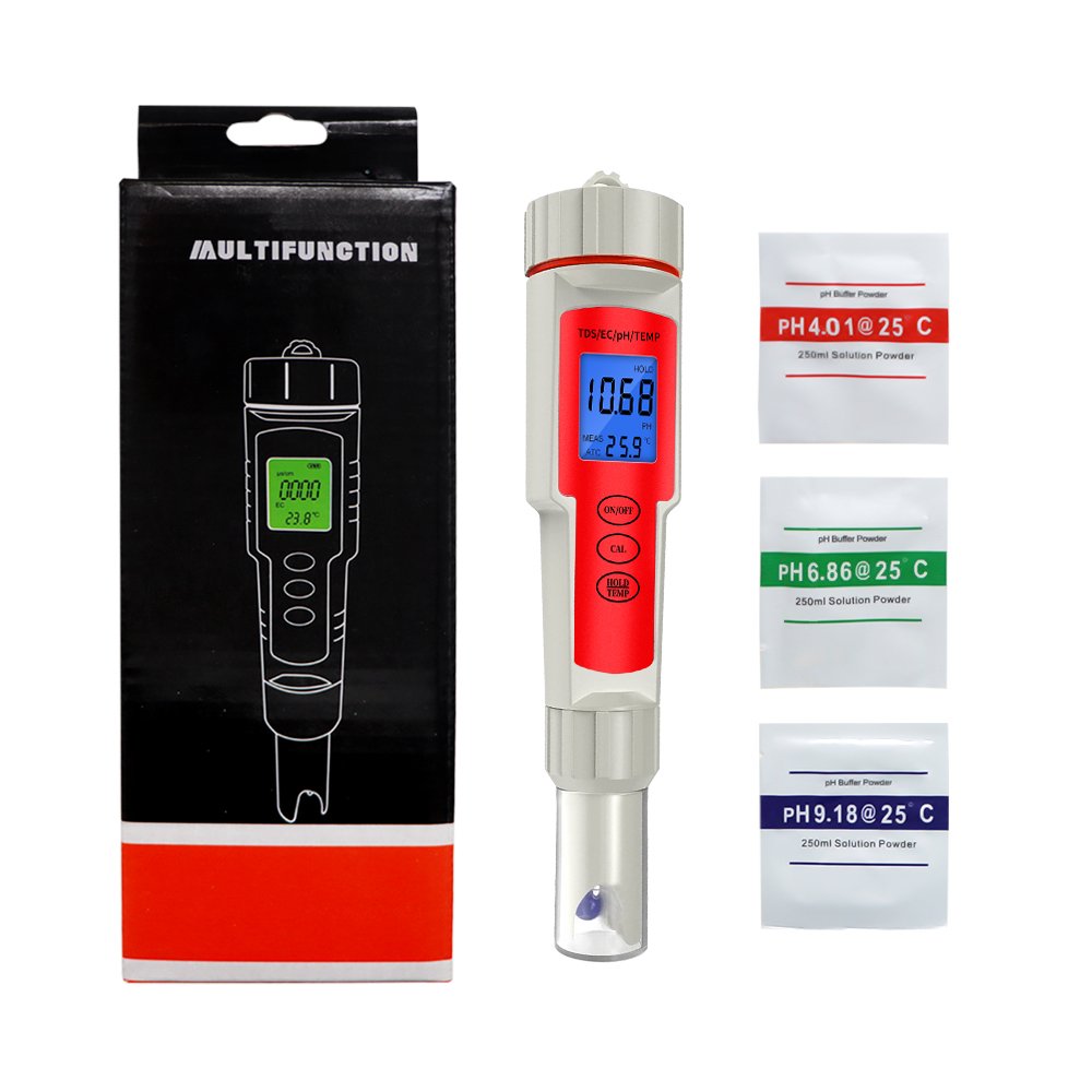 Factory Direct 4in1 function water quality detection pen H2 hydrogen meter pH test pen
