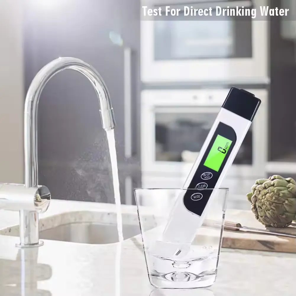 Digital Water Quality Tester 3 in 1 0-9990ppm TDS ECTemperature Meter With Backlight LCD
