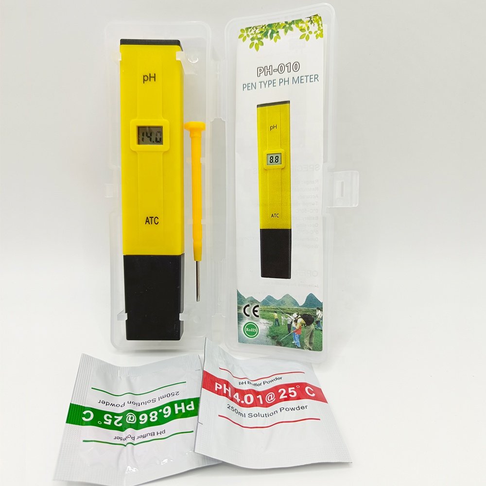 Fish Tank Aquarium Water Quality Analyzer pH Tester Pen Digital Display Portable Handheld pH Meter Measurement 0.00-14.00 pH