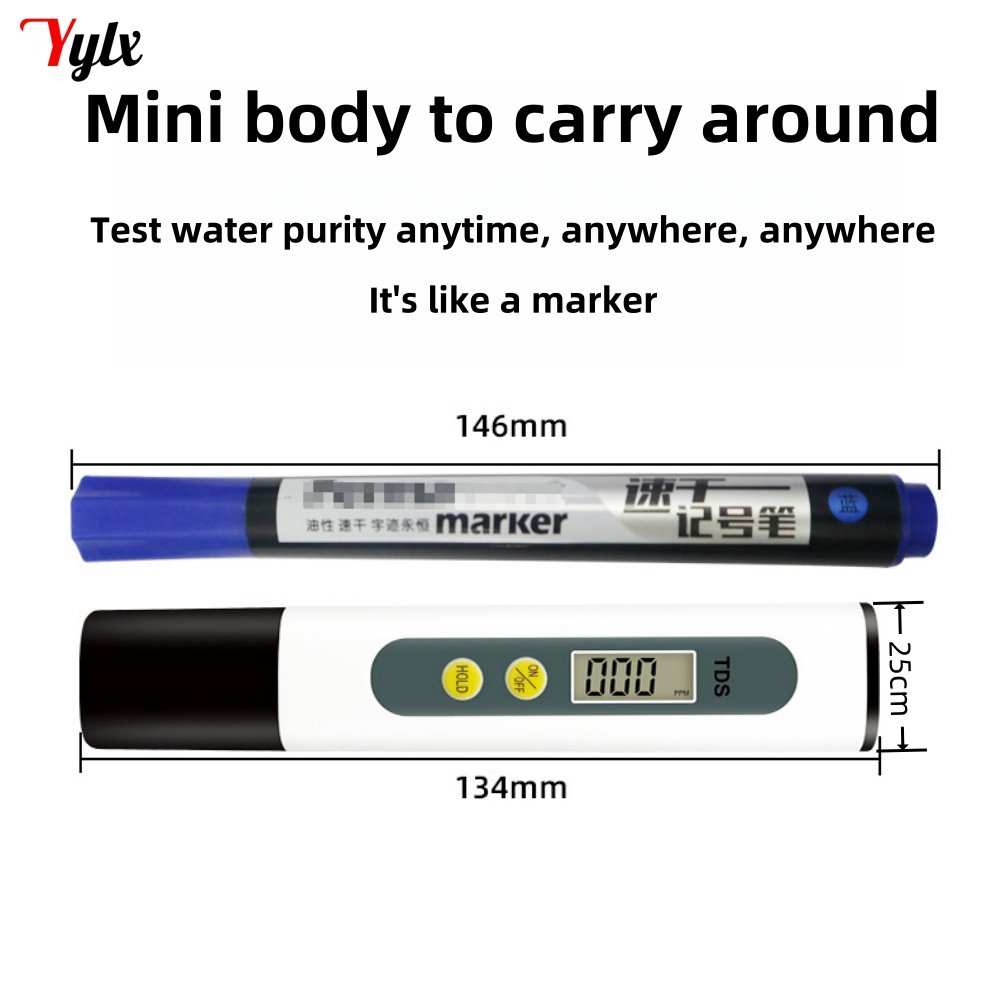 Stock Available tds Test Pen 0-9990ppm Tds Meter pen Type PPM Aquarium Filter Water Quality Test for Home