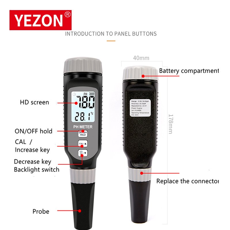 low cos PH METER microcrystalline cellulose ph 101 pen type