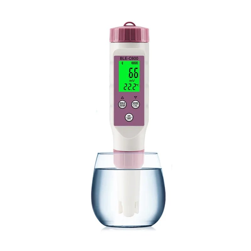 Bluetooth pH Tester 7 in 1 pH ec tds orp Salinity.S.G Temperature Conductivity Sensor Meter for smart pH pocket test kit
