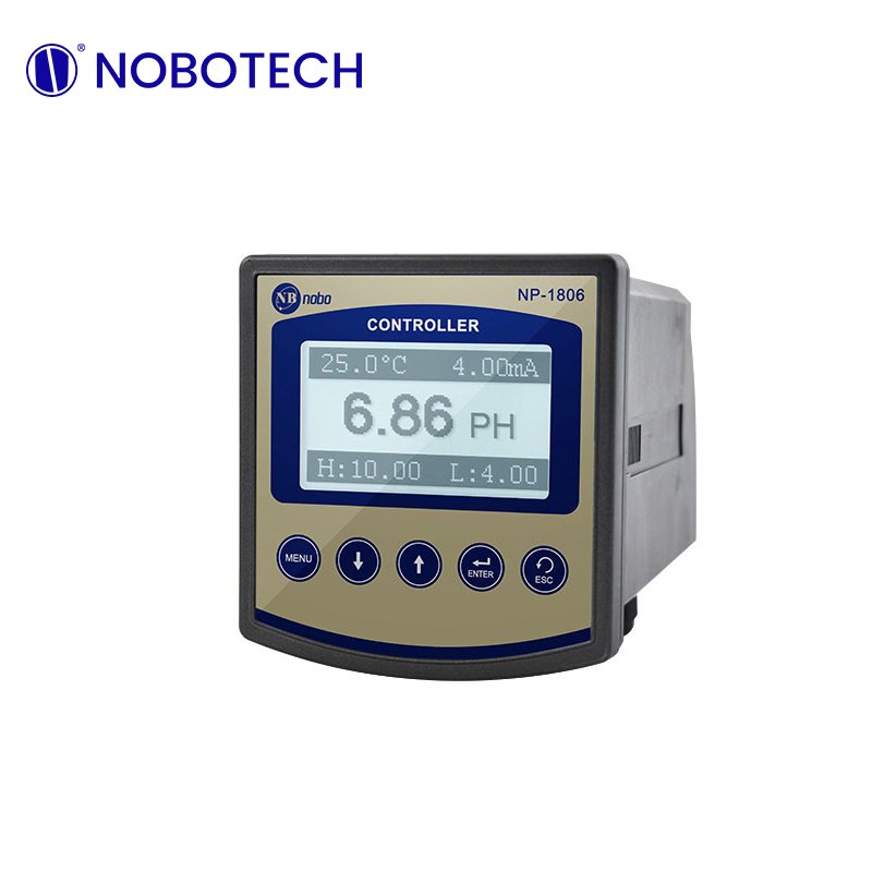 NOBOTECH Online PH instrument NP-1806 Water online PH controller with digital PH sensor for water quality testing