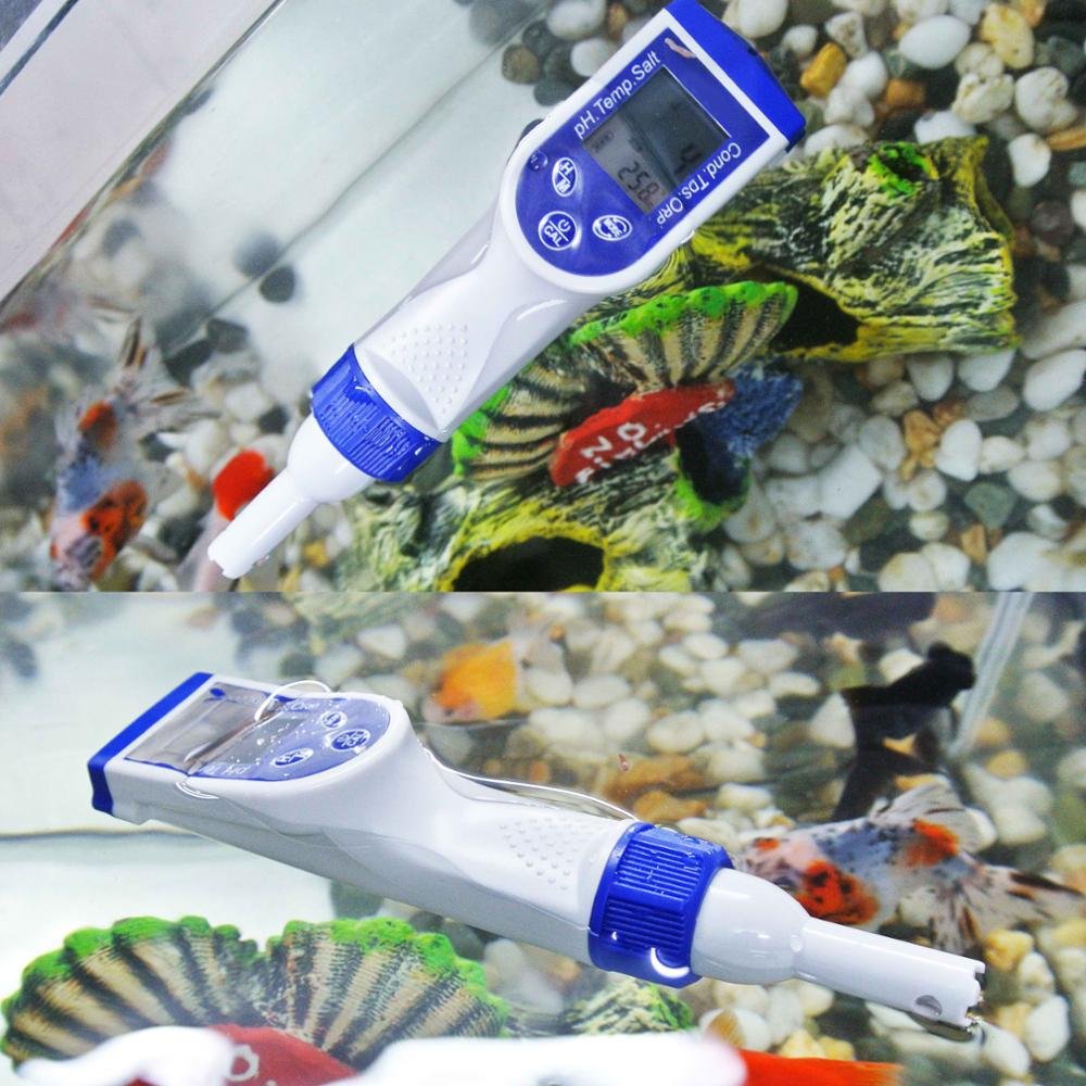 6-in-1 Pen type Water Quality Tester Multi-Parameter pH meter Temp. EC ORP TDS SAL Optional ORP Probe(OEM available)