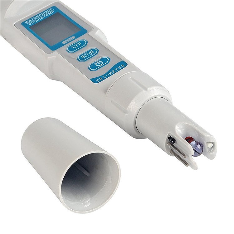 digital 3 in 1 PH/EC/TEMP tri-meter water tester meter with ATC function