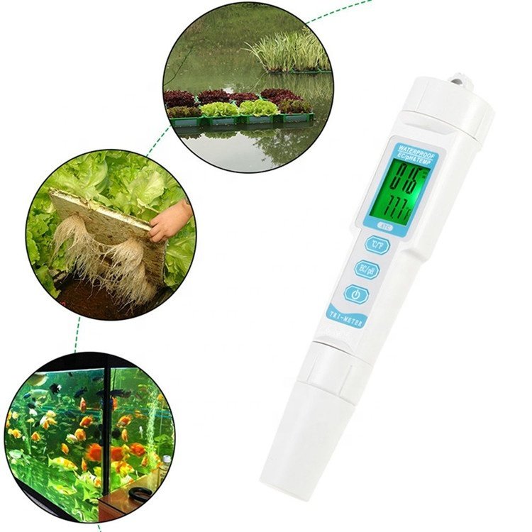 digital 3 in 1 PH/EC/TEMP tri-meter water tester meter with ATC function