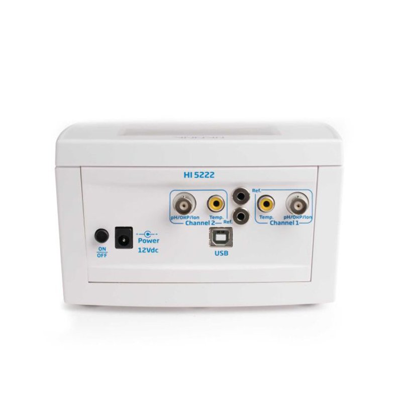 HANNA HI5222 Laboratory Research Grade Two Channel Benchtop pH/mV/ISE Meter