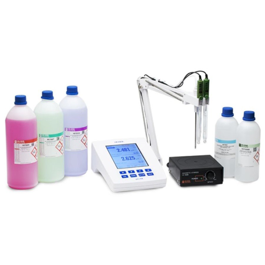 HANNA HI5222 Laboratory Research Grade Two Channel Benchtop pH/mV/ISE Meter