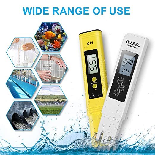 digital water quality tester 0-14 PH meter 0-9999 ppm TDS meter combo