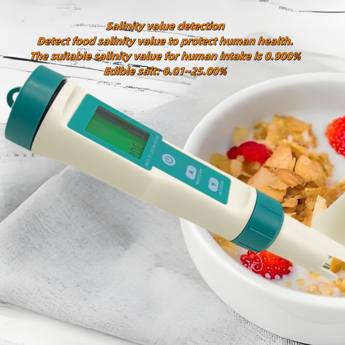 7-in-1 Digital Multi-Functional Water Quality Test Pen Meter pH TDS EC TEMP Salinity SG ORP Measuring Analysing Instruments