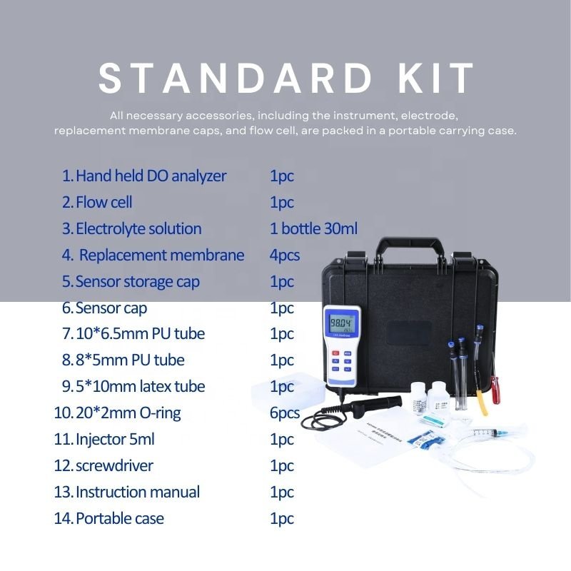 Do Meter Portable Polarography Galvanic Trace Level 0.01PPB Dissolved Oxygen Meter Kit With ATC For Boiler Semiconductor