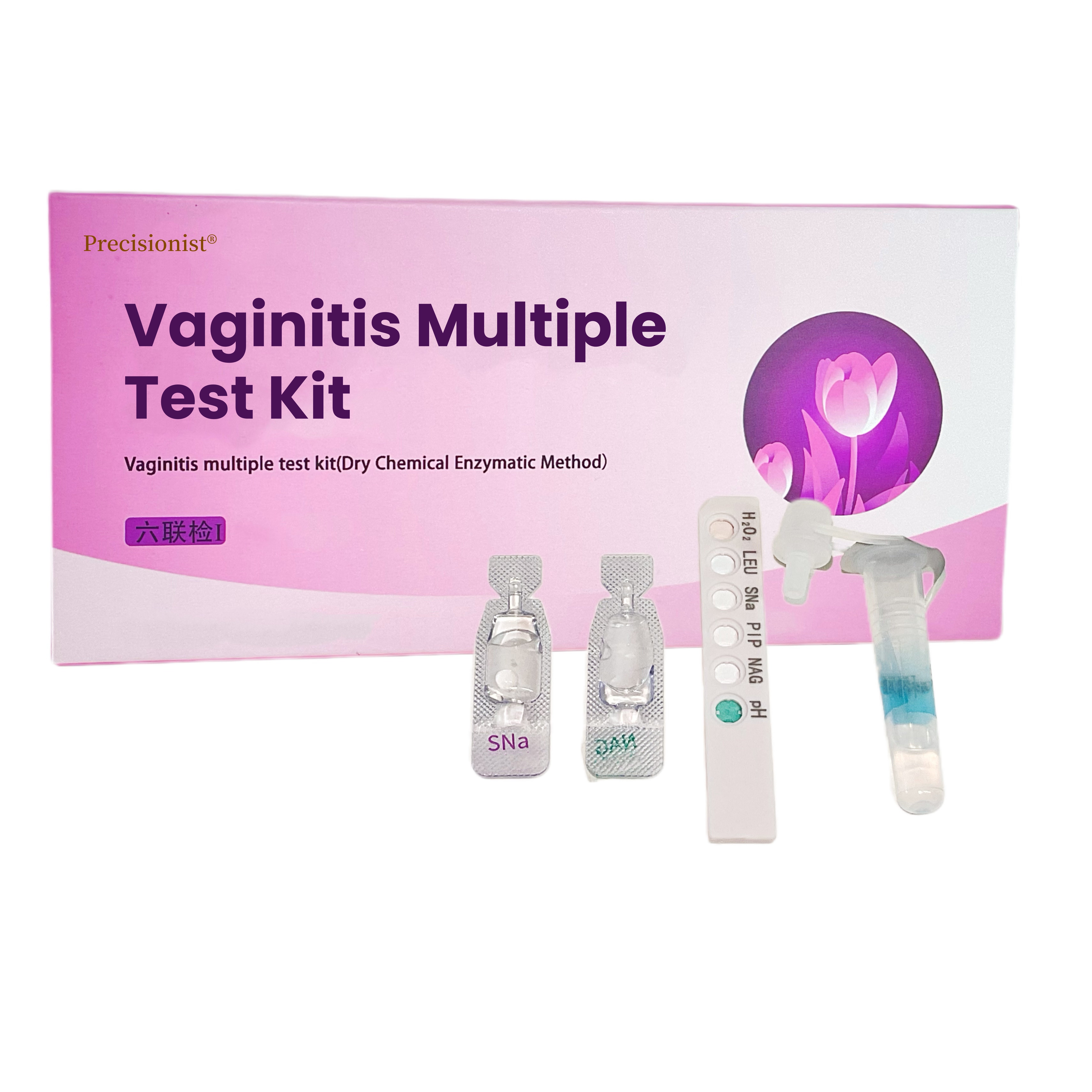 SIX in ONE Plastic Vaginal PH Test Meter Infection and Strip Test for Vaginitis Detection