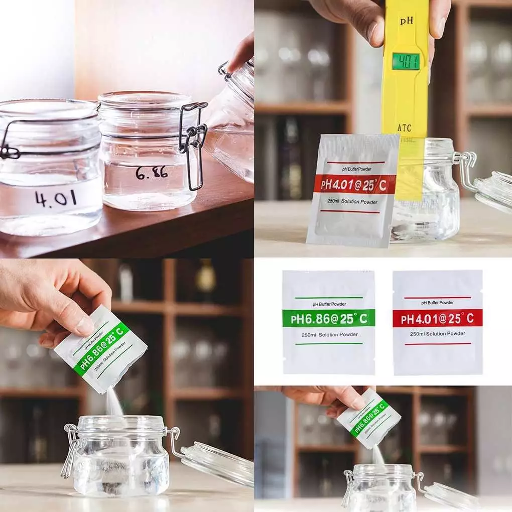 Acidimeter Universal pH Calibration Powder 4.01 Bagged 6.86 Buffer Powder 9.18 pH Pen Calibration Powder