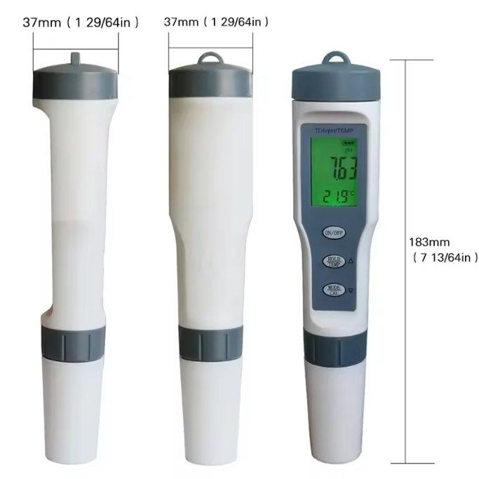 3 IN 1 PH/TDS/Temperature Digital Pen Type Waterproof Meter Water Quality Tester