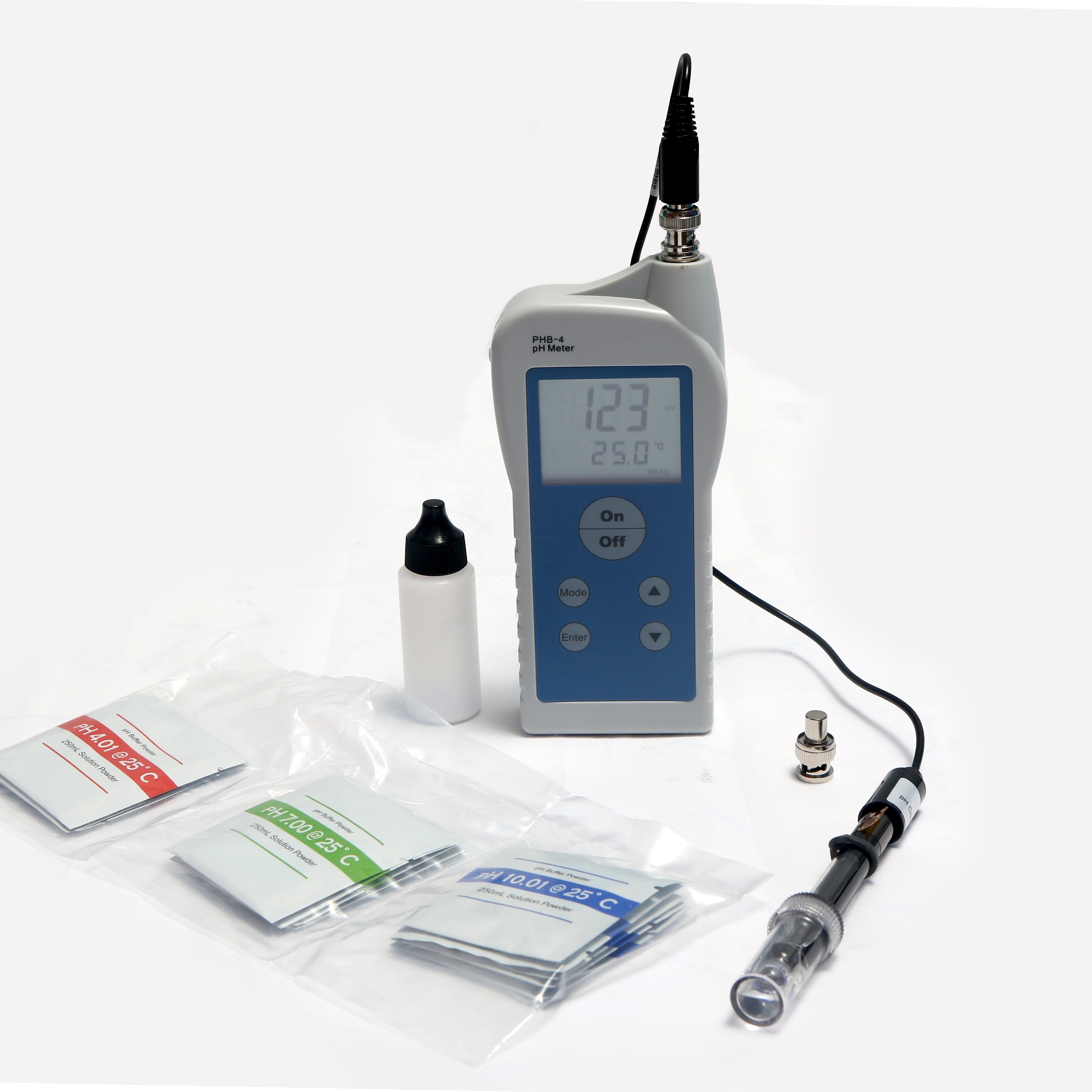 Portable Lab Laboratory PH/MV(ORP)/ LCD display 2 TWO AA Battery pH Meter