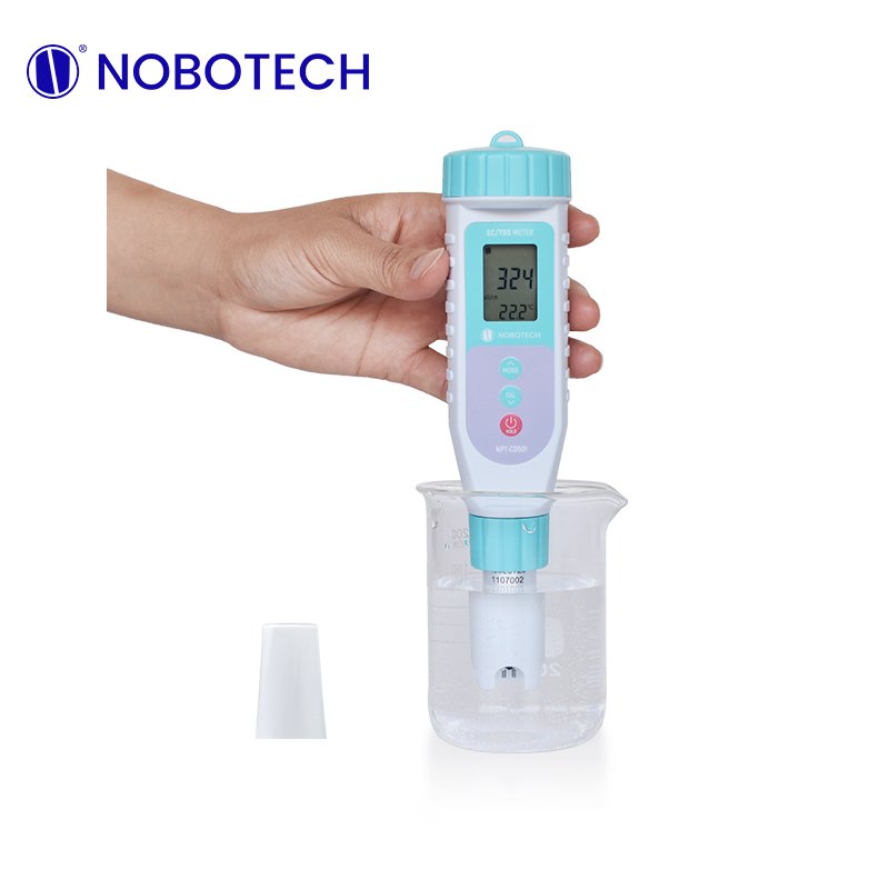 NOBOTECH pen type EC meter for drinking water NPT-CD501 TDS EC Water Quality Test TDS PH EC Temp Meter Pen for laboratory