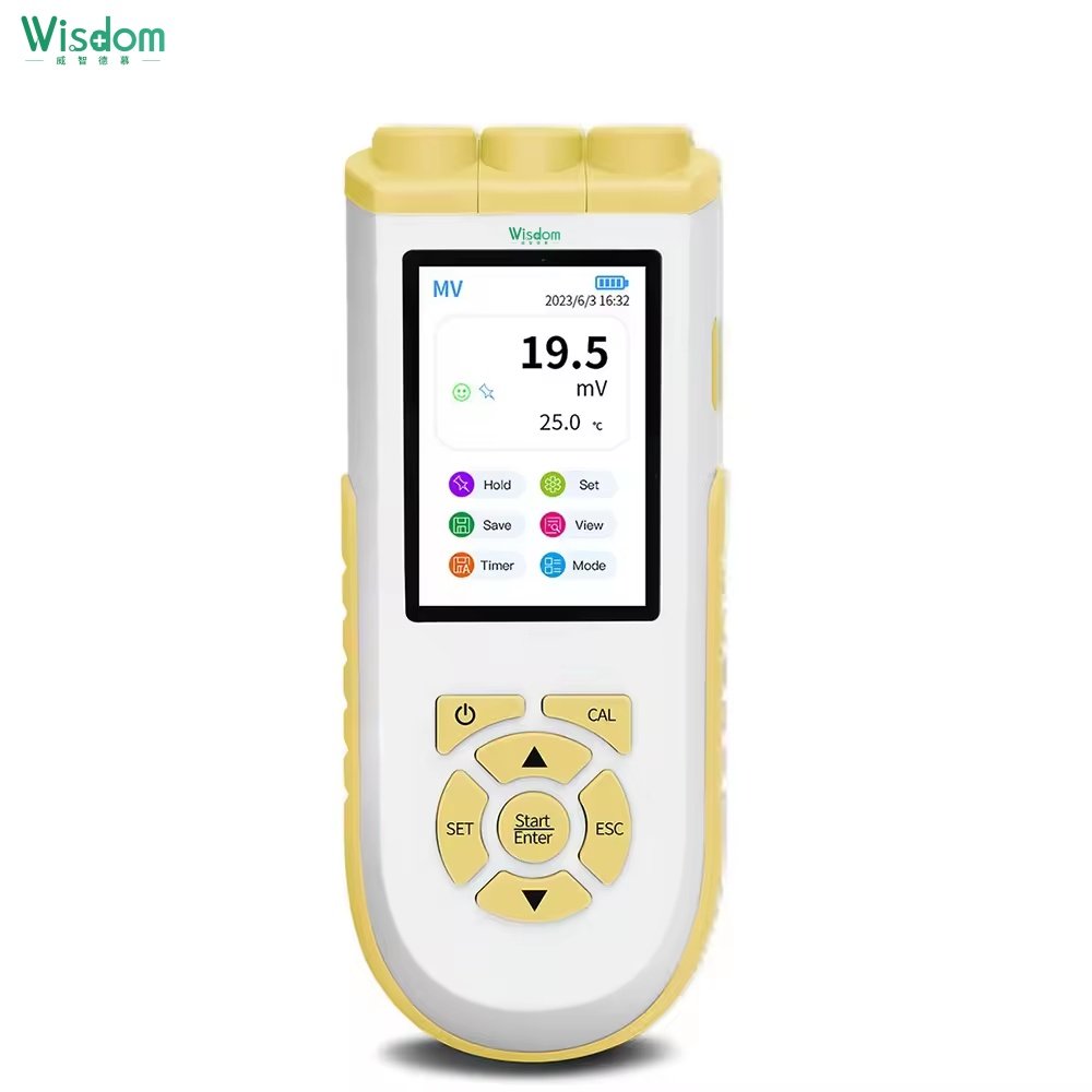 WISDOM DPH 10 Portable PH Meter Digital 3.5-inch TFT Display Laboratory PH Meter For Soil