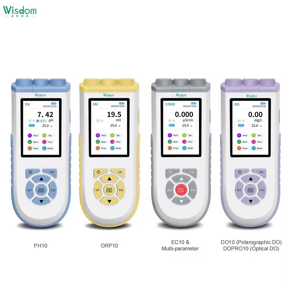 WISDOM DPH 10 Portable PH Meter Digital 3.5-inch TFT Display Laboratory PH Meter For Soil