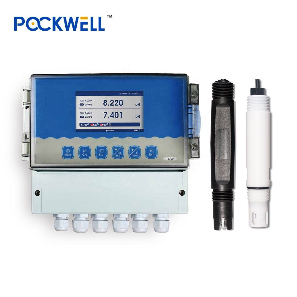 Hot sale pH online controller water quality sensor temperature sensor pH meter for swimming poop