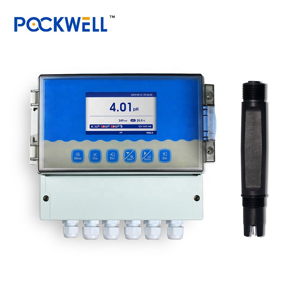 Hot sale pH online controller water quality sensor temperature sensor pH meter for swimming poop