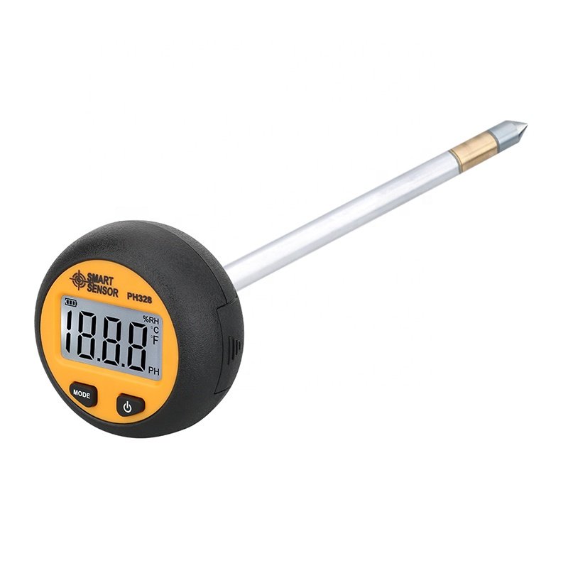 Smart Sensor PH328 Digital Soil PH Meter Plant Flower Agriculture Orchard PH Value Tester with Temperature Moisture Measurement