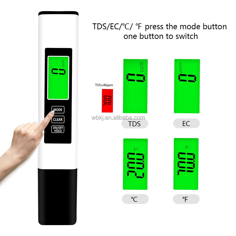 High Accuracy Water Meter Pen Type Ec Tds Meter Water Quality Tds Pen Tester Ec Meter For Swimming Pool Aquarium