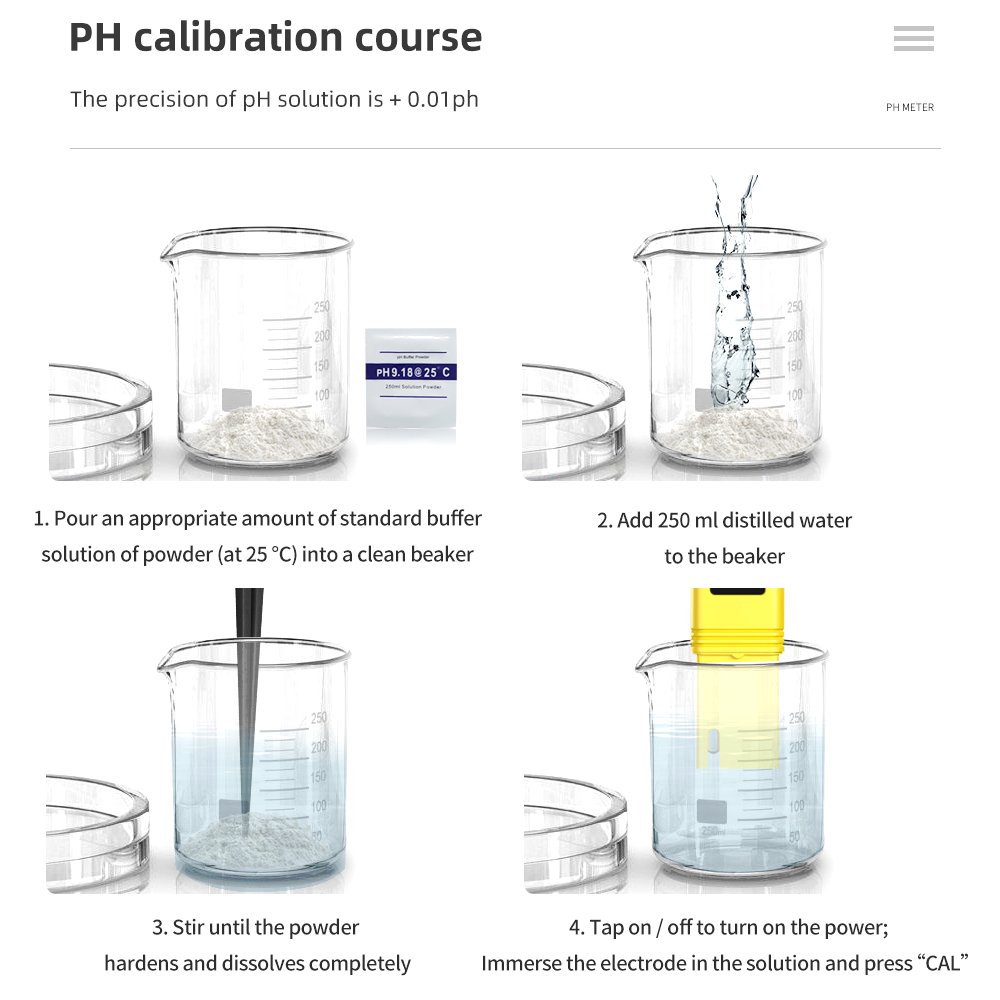 Digital 0.01 High Accuracy 0-14.0 PH Measurement Range ATC PH Meter for Drinking Water Pool Aquarium