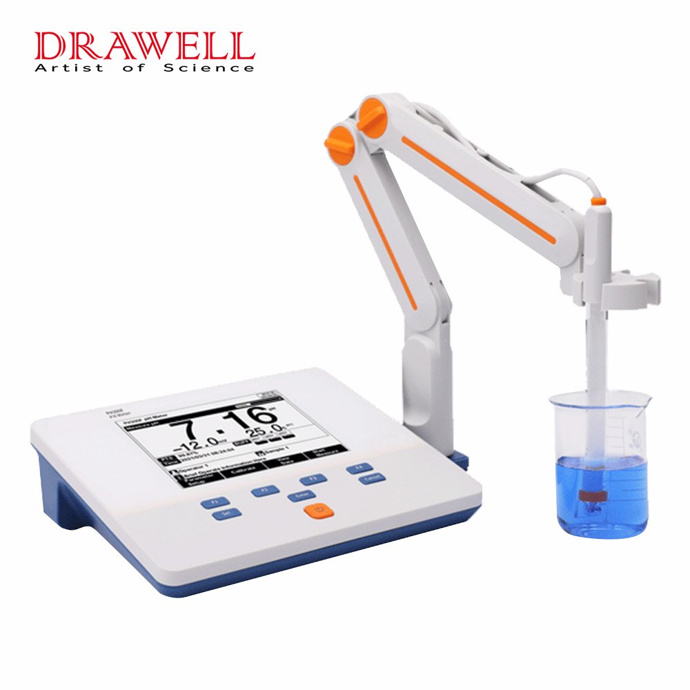 Drawell PH300F Lab High Quality pH Meter -2.00~20.00 Laboratory Portable pH Meter
