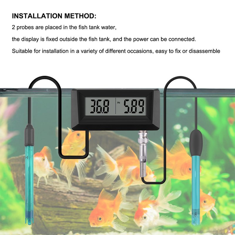 New Online PH & Salinity Monitor, 2-in-1 Ph Meter & Salinity Tester for Aquarium, Pool, Spa, Seawater, Horticultural Water Quali