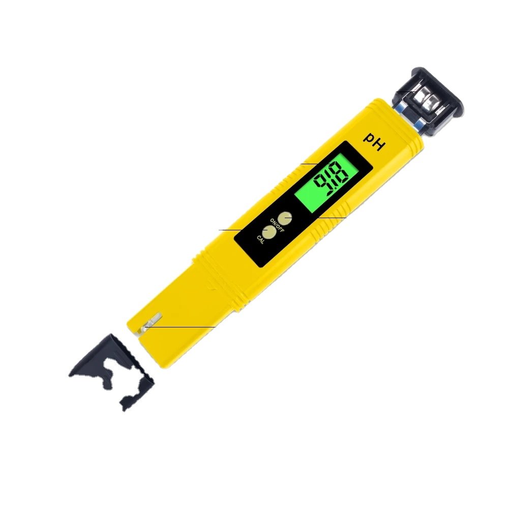 PH02 Backlight Lcd Display Water Quality Tester Portable Digital Ph Meter ATC For Drinking Water