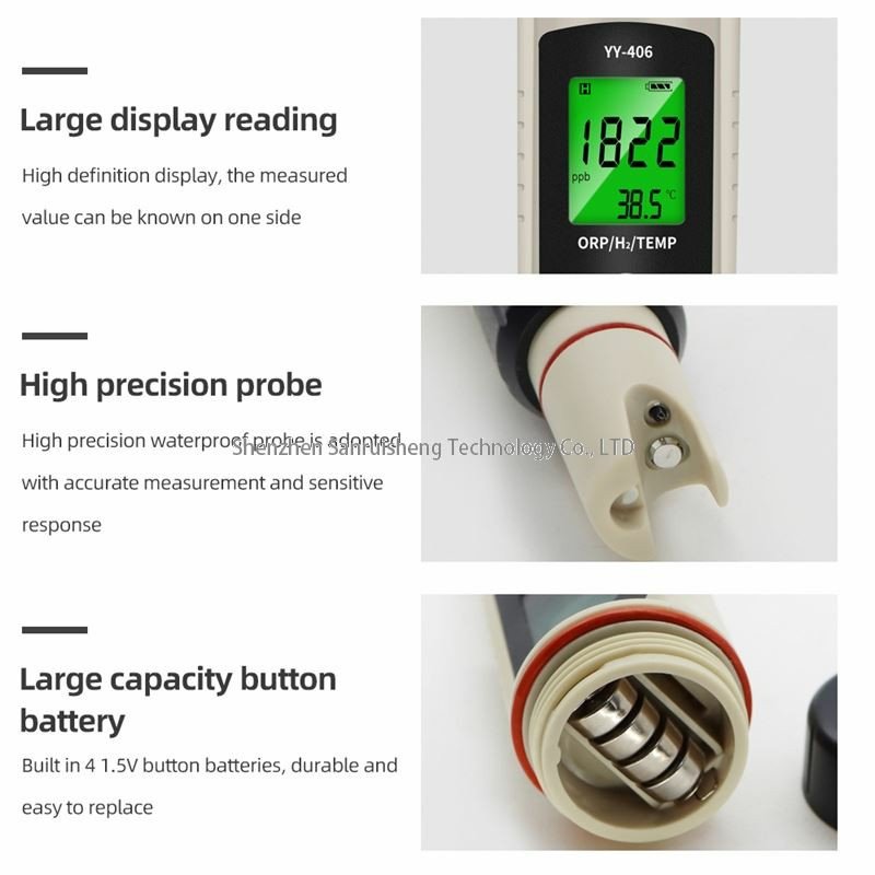 3-in-1 ph pen meter pH meter tds Water quality pen with backlight fish tank breeding
