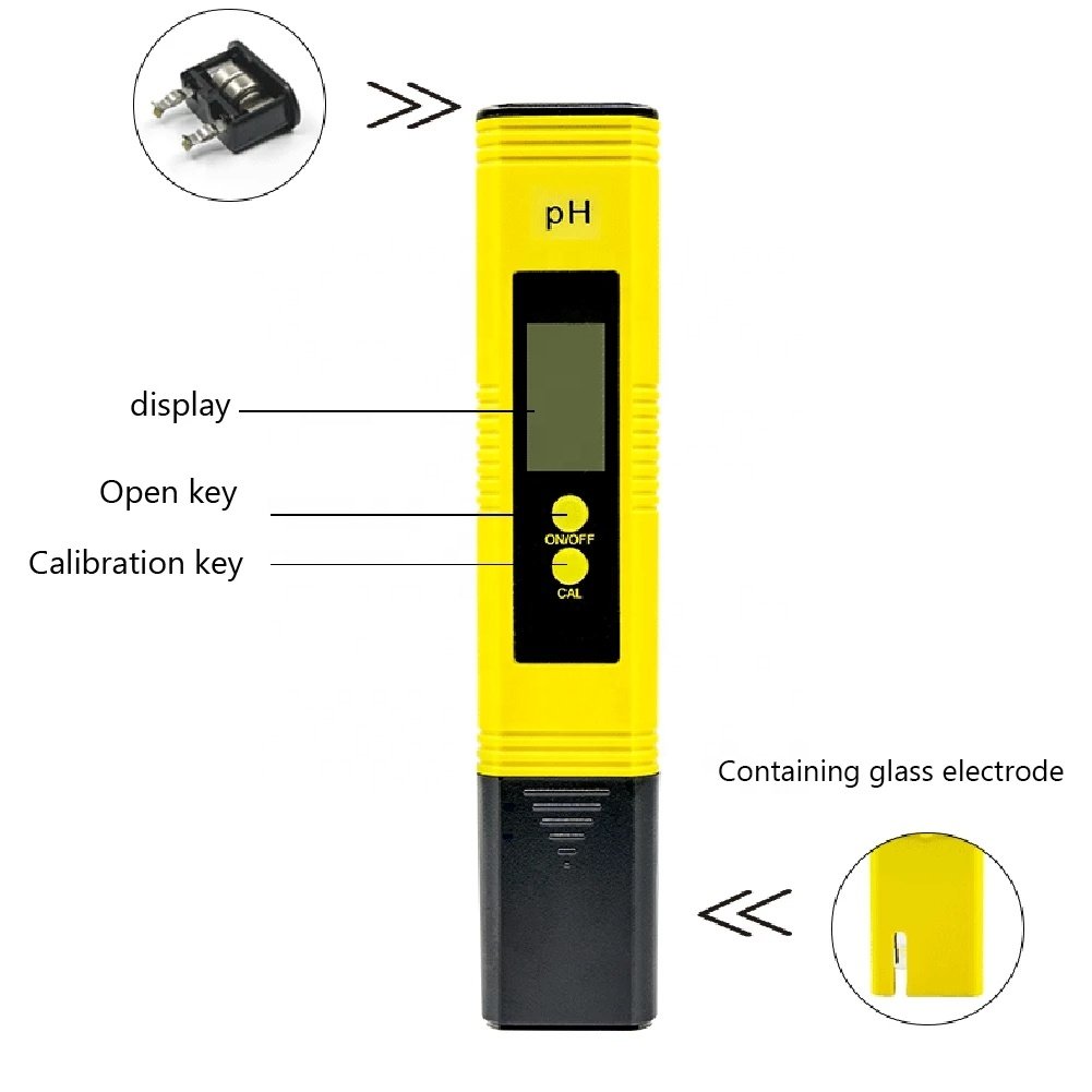 PH meter high precision 0.01 LCD test pen PH value aquarium water quality detector PH meter tester aquarium With backlight