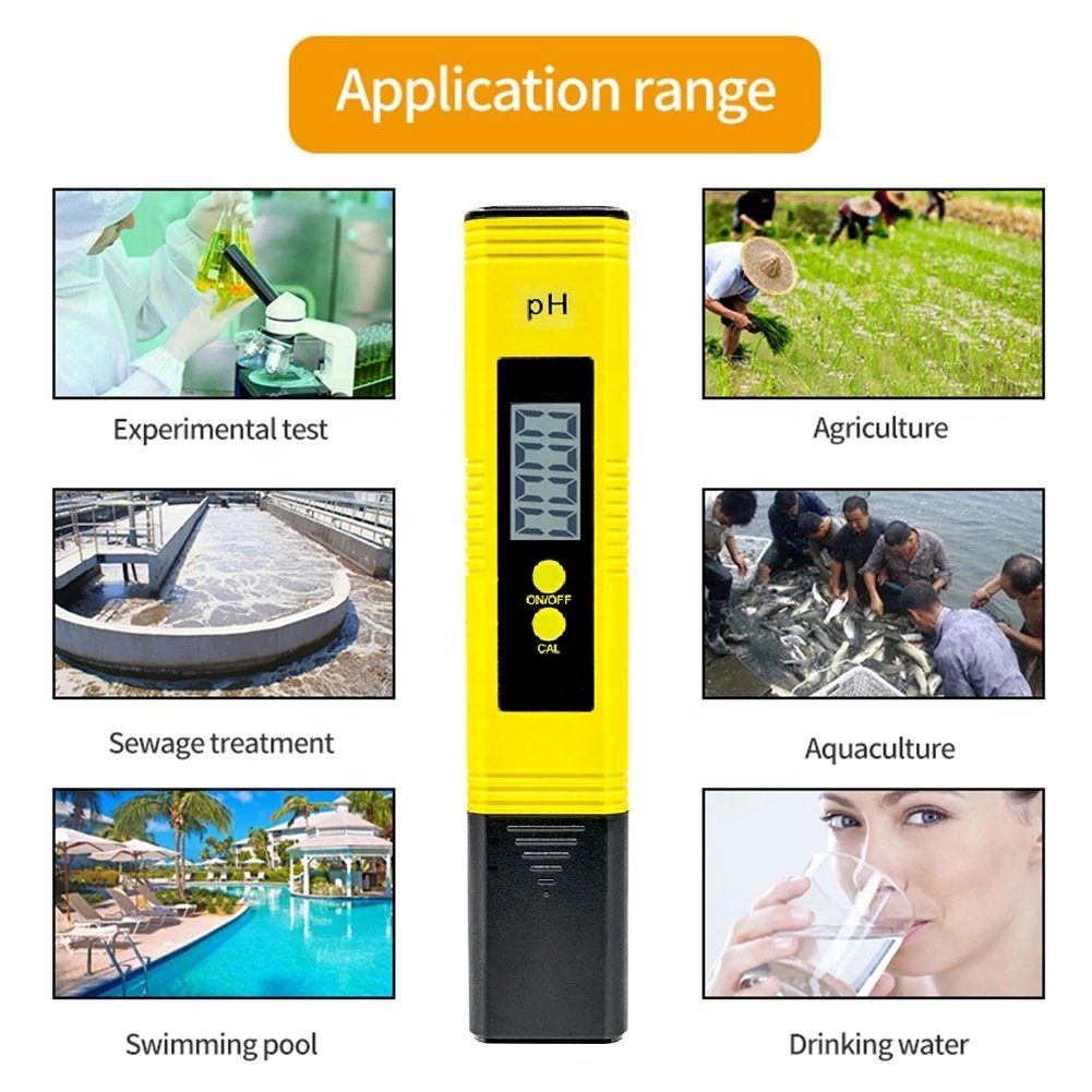 PH meter high precision 0.01 LCD test pen PH value aquarium water quality detector PH meter tester aquarium With backlight