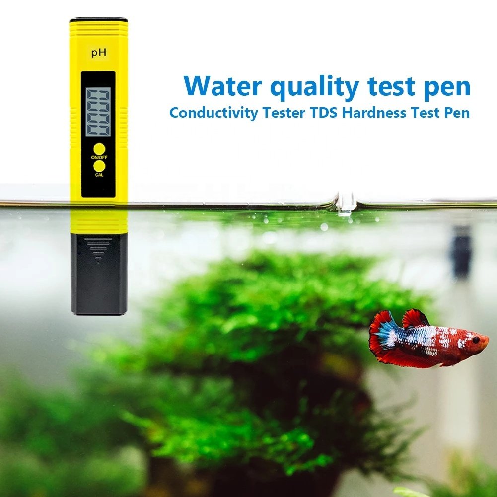PH meter high precision 0.01 LCD test pen PH value aquarium water quality detector PH meter tester aquarium With backlight
